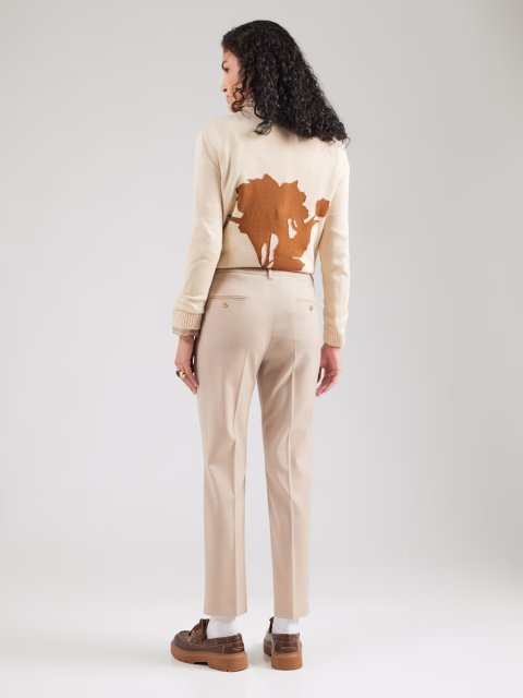 Бежеві брюки WEEKEND MAX MARA з вовни: фото 3 - Invogue