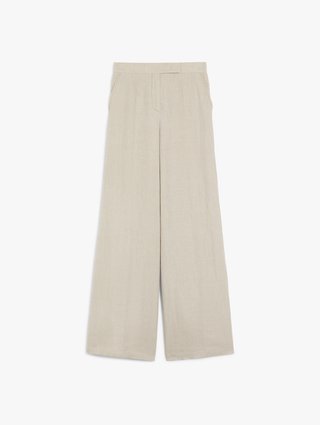 Бежеві брюки Max Mara з льону: фото - Invogue
