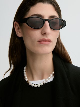 Белое колье By Malene Birger из жемчуга: фото 1 - Invogue
