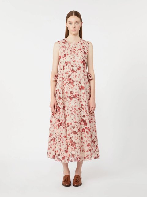 Рожева сукня Max Mara з рамі: фото 3 - Invogue