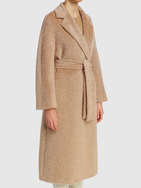 Бежевое пальто MAX MARA: фото 3 - Invogue