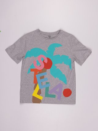 Сіра футболка STELLA MCCARTNEY KIDS : фото - Invogue