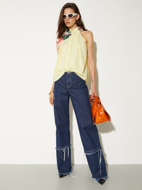 Платок с принтом Max&Co из шелковой саржи: фото 1 - Invogue