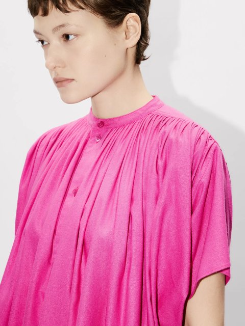 Сукня кольору фуксії Kenzo з шовку: фото 4 - Invogue