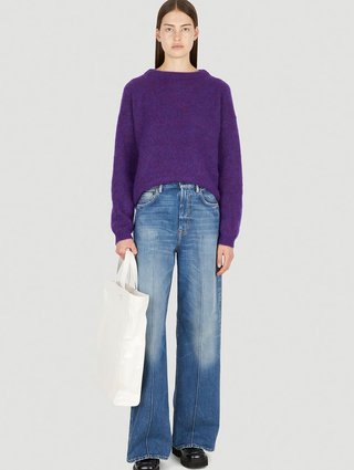 Сині джинси кльош Acne Studios: фото 5 - Invogue