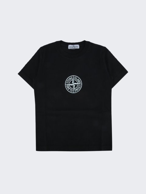 Чорна футболка Stone Island з бавовни: фото - Invogue
