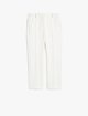 Кремовые брюки WEEKEND MAX MARA: фото - Invogue