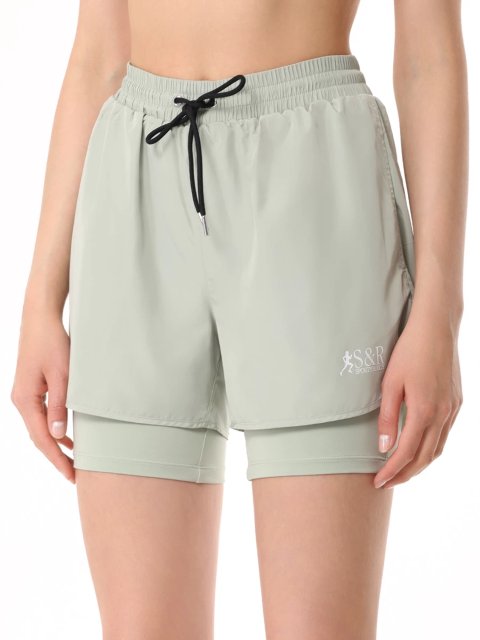 Зелені шорти SPORTY&RICH : фото 1 - Invogue