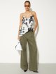 Штани кольору хакі Max&Co з льону: фото 1 - Invogue