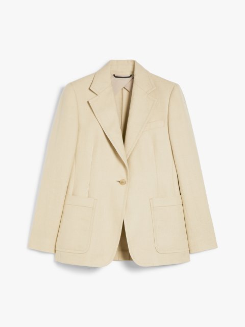 Пісочний жакет Weekend Max Mara з бавовни та льону: фото - Invogue