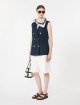 Темно-синій жилет Max Mara з чистого льону: фото 1 - Invogue