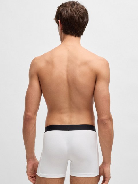 Комплект із трьох білих боксерів Boss: фото 2 - Invogue