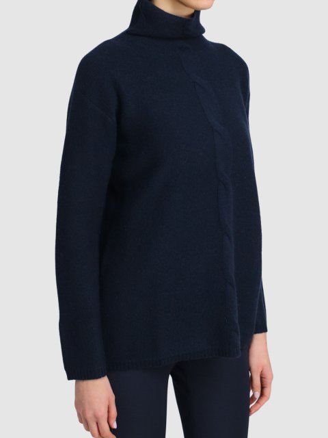 Тёмно-синий свитер MAX MARA: фото - Invogue