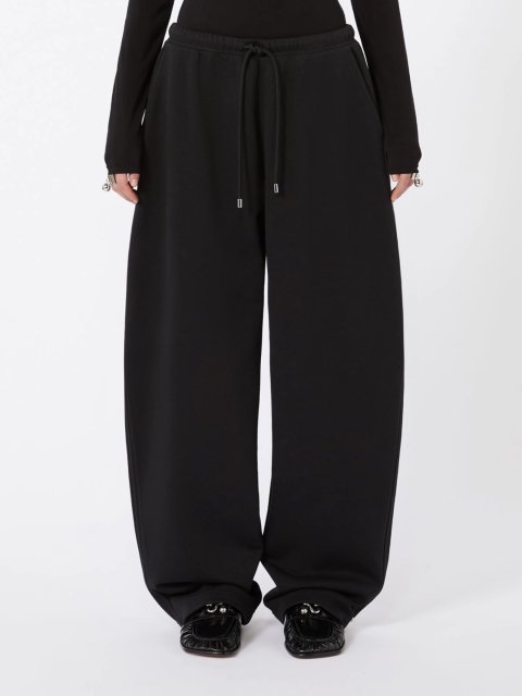 Чёрные брюки Sportmax из хлопка: фото 2 - Invogue