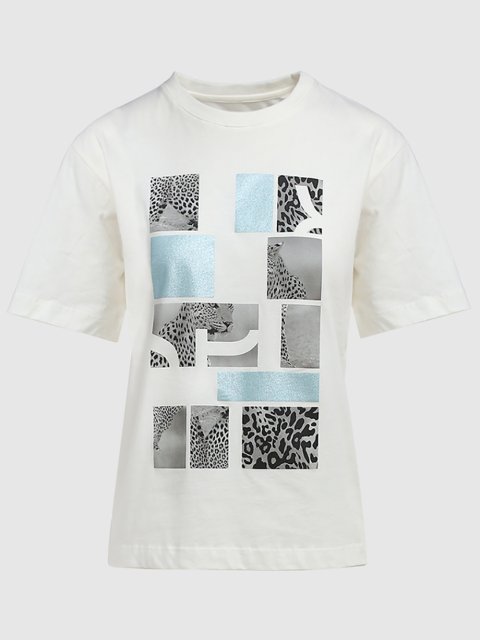 Белая футболка MARC CAIN: фото - Invogue