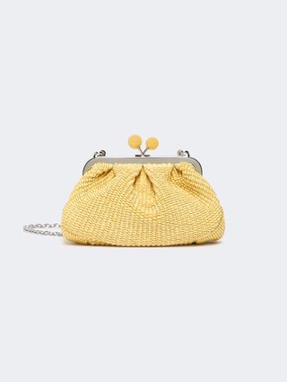 Желтая сумка Pasticcino Weekend Max Mara из рафии: фото - Invogue