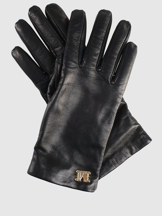 Чёрные перчатки MAX MARA: фото 2 - Invogue