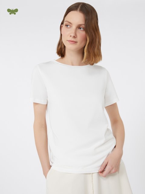Біла футболка WEEKEND MAX MARA з органічної бавовни: фото 4 - Invogue