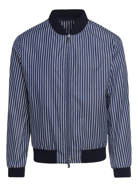 Тёмно-синяя куртка BOSS: фото - Invogue