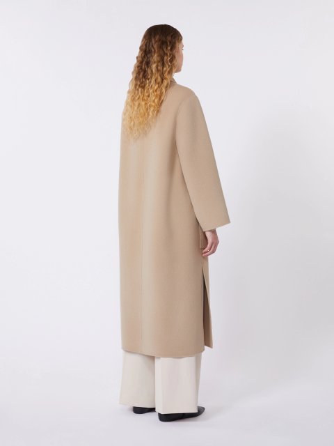 Темно-бежеве пальто WEEKEND MAX MARA з суміші вовни: фото 2 - Invogue