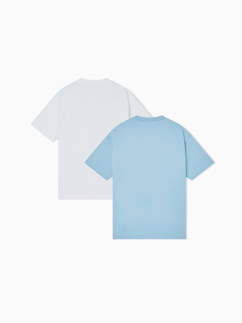Набір із двох футболок з бавовняного джерсі Emporio Armani Kids: фото 2 - Invogue