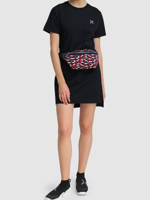 Чёрное платье KENZO: фото 1 - Invogue