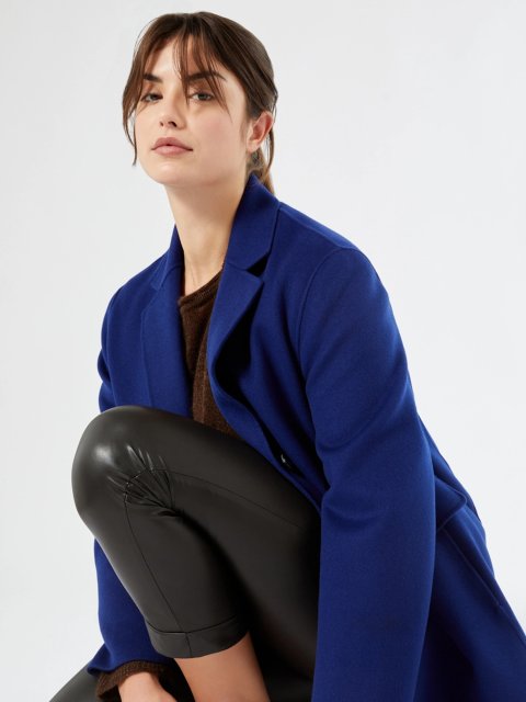 Коричневі брюки MARINA RINALDI зі штучної шкіри: фото 1 - Invogue