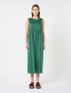 Зелена сукня Weekend Max Mara з бавовни з плісируванням: фото 1 - Invogue