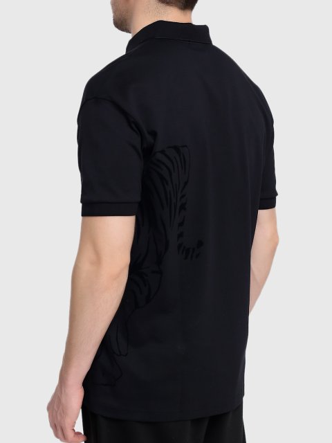 Черное поло BOSS: фото 3 - Invogue