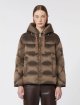 Коричневий пуховик MAX MARA стьобаний: фото 2 - Invogue