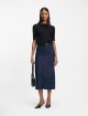 Темно-синяя юбка BOSS из смеси хлопка: фото 1 - Invogue