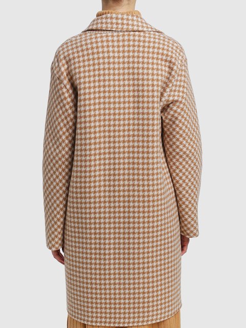 Бежевое пальто MARC CAIN: фото 4 - Invogue