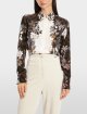 Коричнева сорочка Marc Cain з чистого шовку: фото 1 - Invogue
