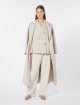 Бежеві брюки MAX MARA з екошкіри: фото 1 - Invogue