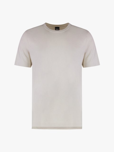 Белая футболка BOSS прямого кроя: фото - Invogue