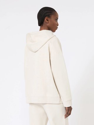 Кремовое худи MAX MARA на молнии: фото 3 - Invogue