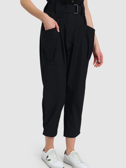 Чёрные брюки KENZO: фото 3 - Invogue