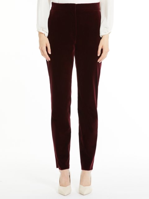 Бордовые брюки MAX MARA: фото 1 - Invogue