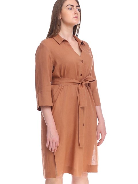 Коричнева сукня MARINA RINALDI : фото 5 - Invogue