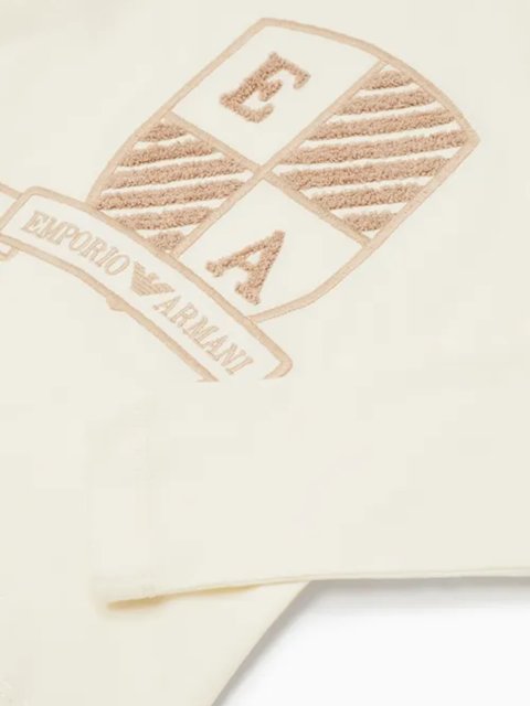 Белый джемпер Emporio Armani с гербом: фото 2 - Invogue