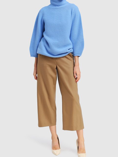 Бежевые брюки MAX MARA: фото 1 - Invogue