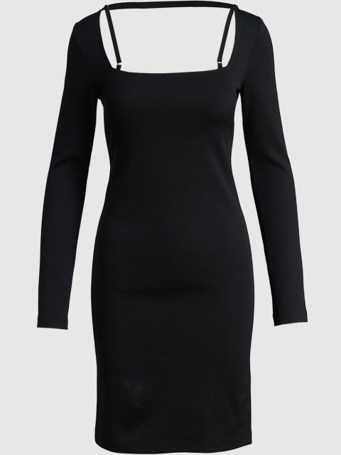 Чёрное платье HELMUT LANG: фото - Invogue