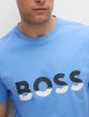Голубая футболка BOSS: фото 4 - Invogue