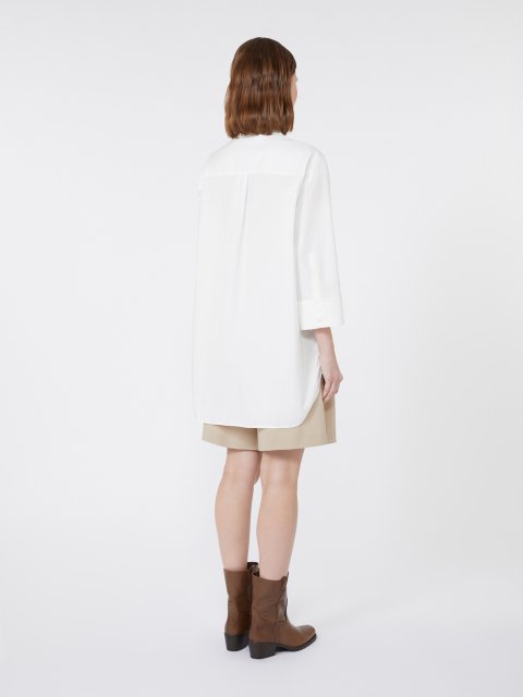 Біла сорочка WEEKEND MAX MARA з бавовни: фото 3 - Invogue