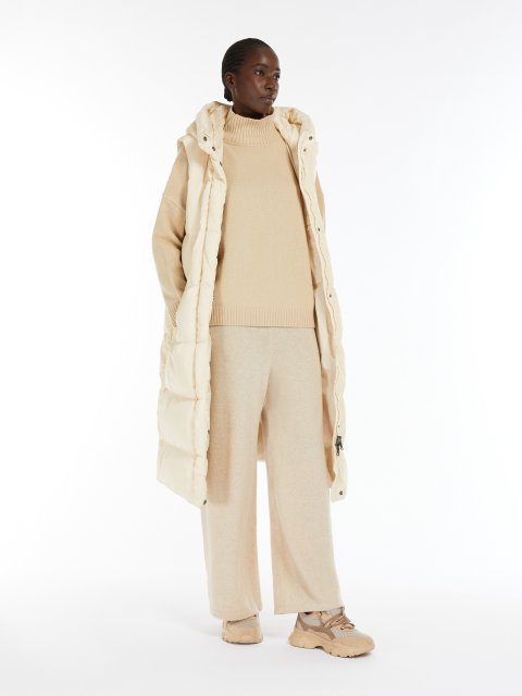 Кремові брюки WEEKEND MAX MARA з суміші вовни: фото 3 - Invogue
