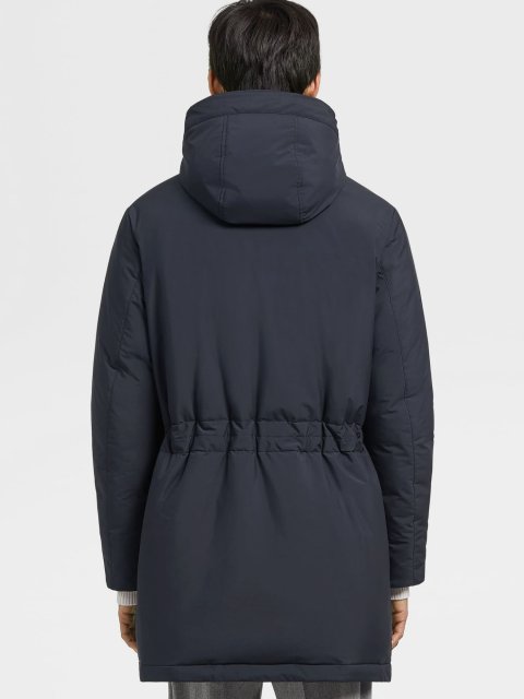 Темно-синя куртка ZEGNA зі знімним капюшоном: фото 2 - Invogue