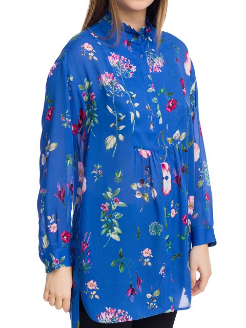 Бирюзовая рубашка MAX&CO: фото 5 - Invogue