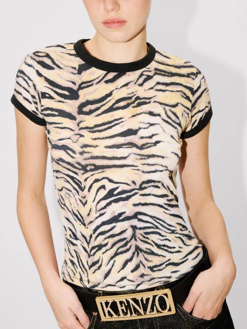 Футболка KENZO с животным принтом: фото 5 - Invogue