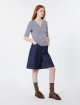 Тёмно-синий топ Weekend Max Mara из льна: фото 1 - Invogue