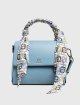 Голубая сумка MARELLA: фото - Invogue